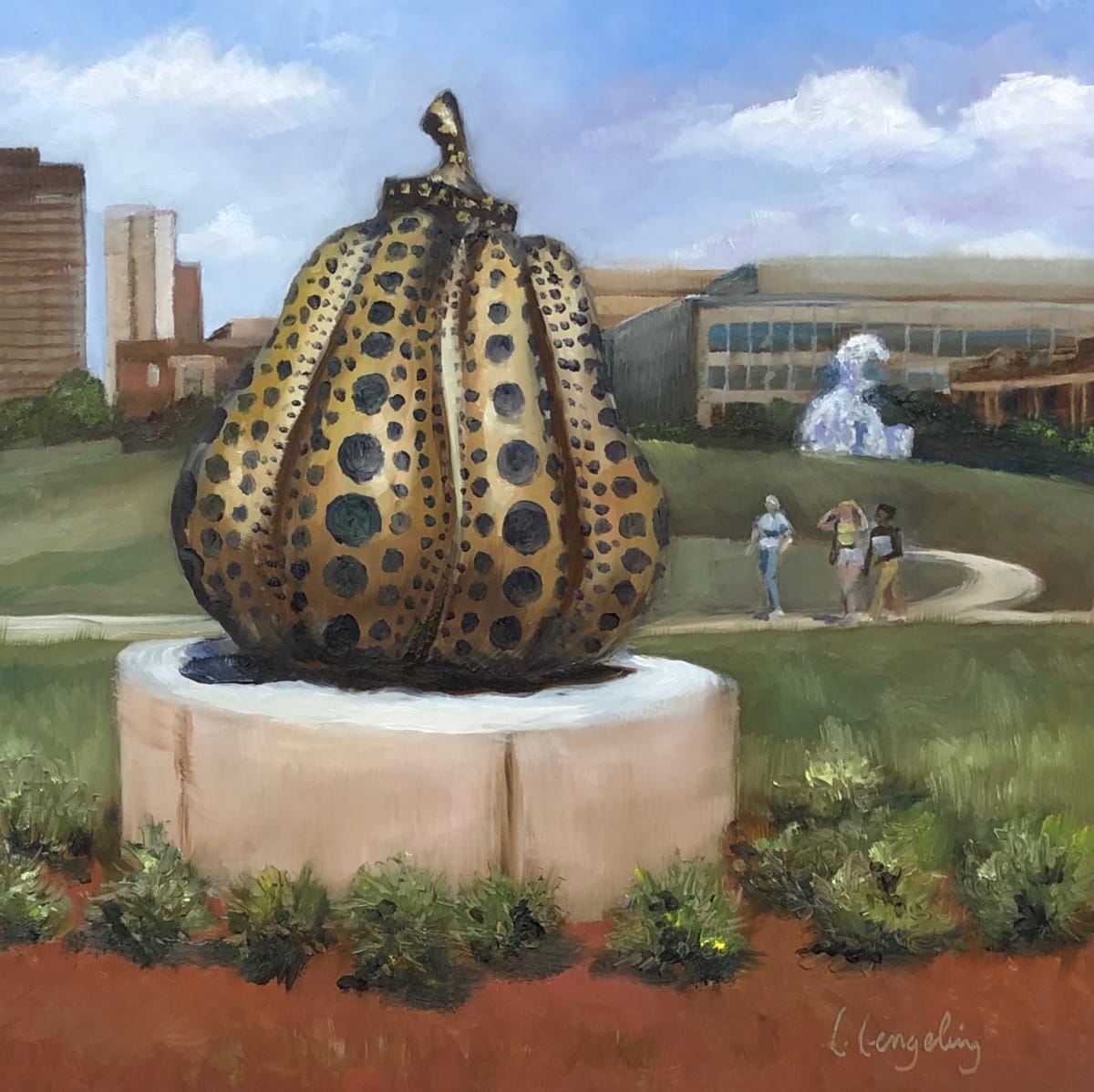 Pappajohn Sculpture Park- Kusama by Laura Lengeling 