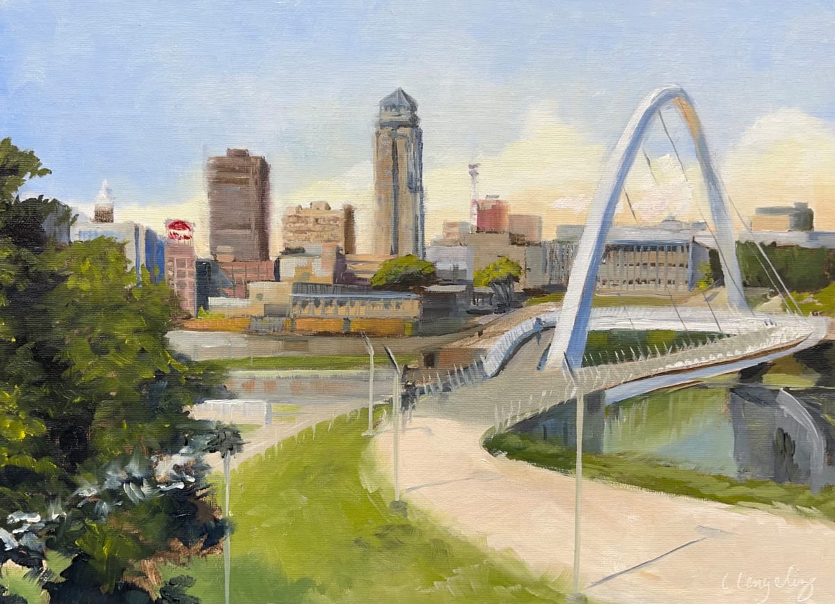 Iowa Women of Achievement Bridge by Laura Lengeling 