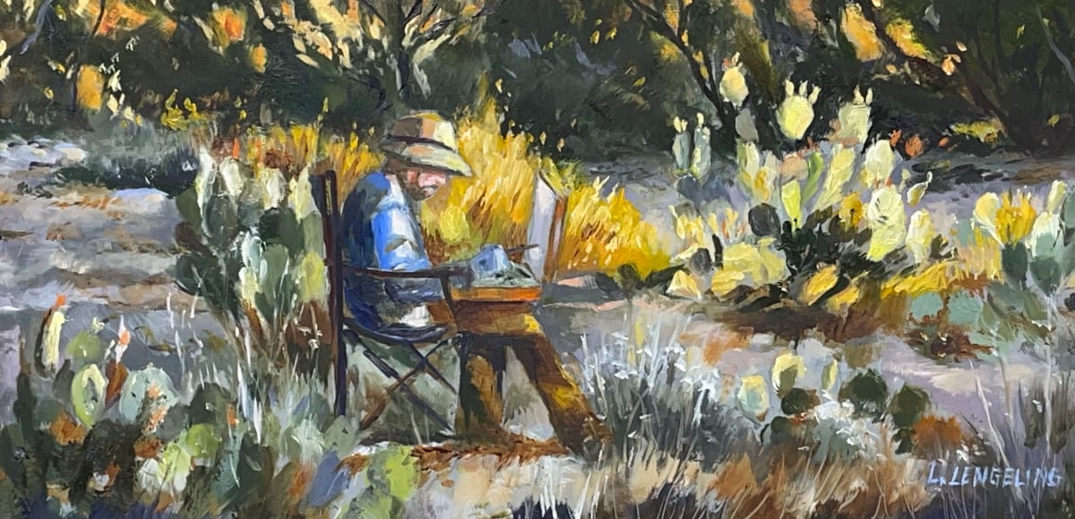 Plein Air Painting in the Paddles: Tucson by Laura Lengeling 