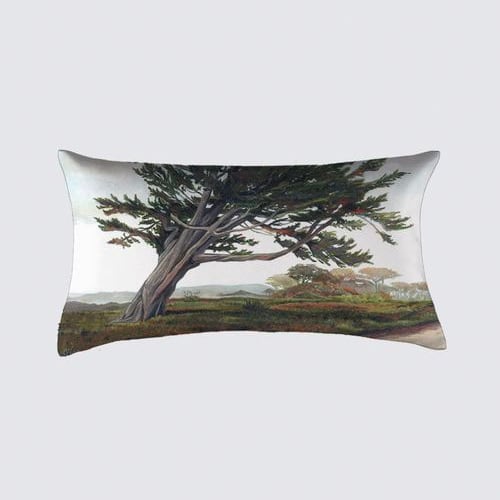 Windswept Cypress ~ Bolster Pillow 19x10" by Lori Strom  Image: Windswept Cypress Bolster Pillow 19x10" 