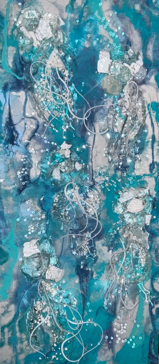 Moon Jellyfish by Janet Sams 