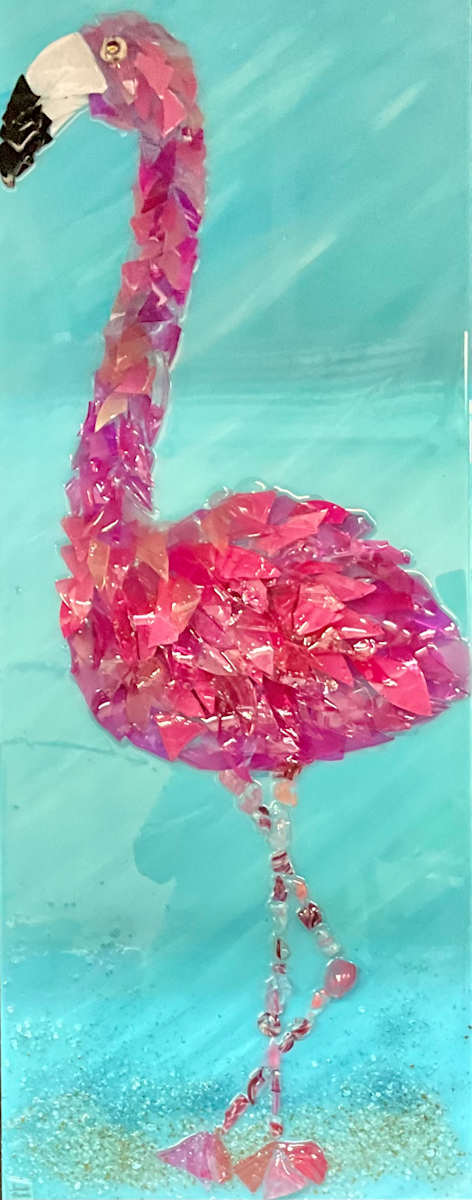 Regal Flamingo by Janet Sams 
