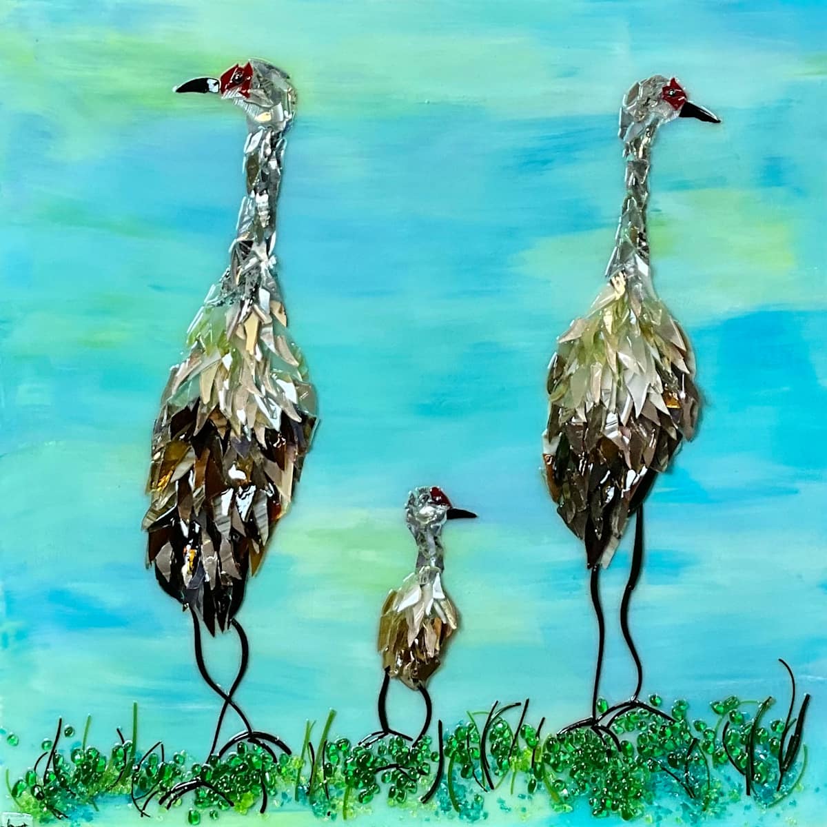 Marshland Monarchs by Janet Sams 