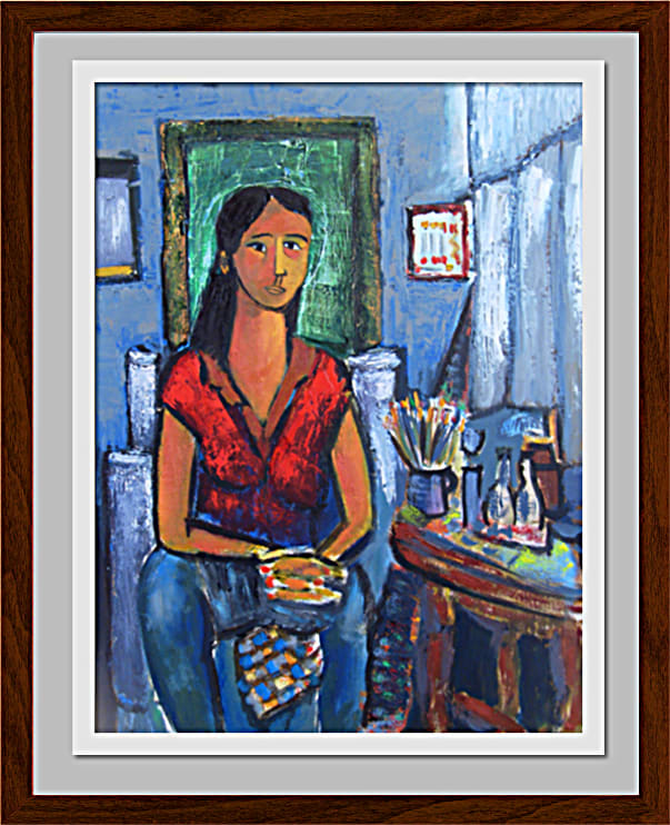 Model and Artist № 21: Kazakh Young Lady by Karl Lund 