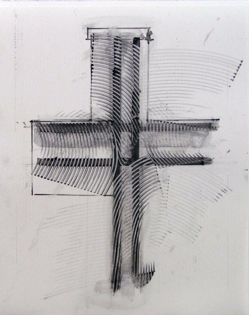 Book II, No. 57: #1, 24.X.00 Four Corners Variations Series by Vincent Castagnacci 