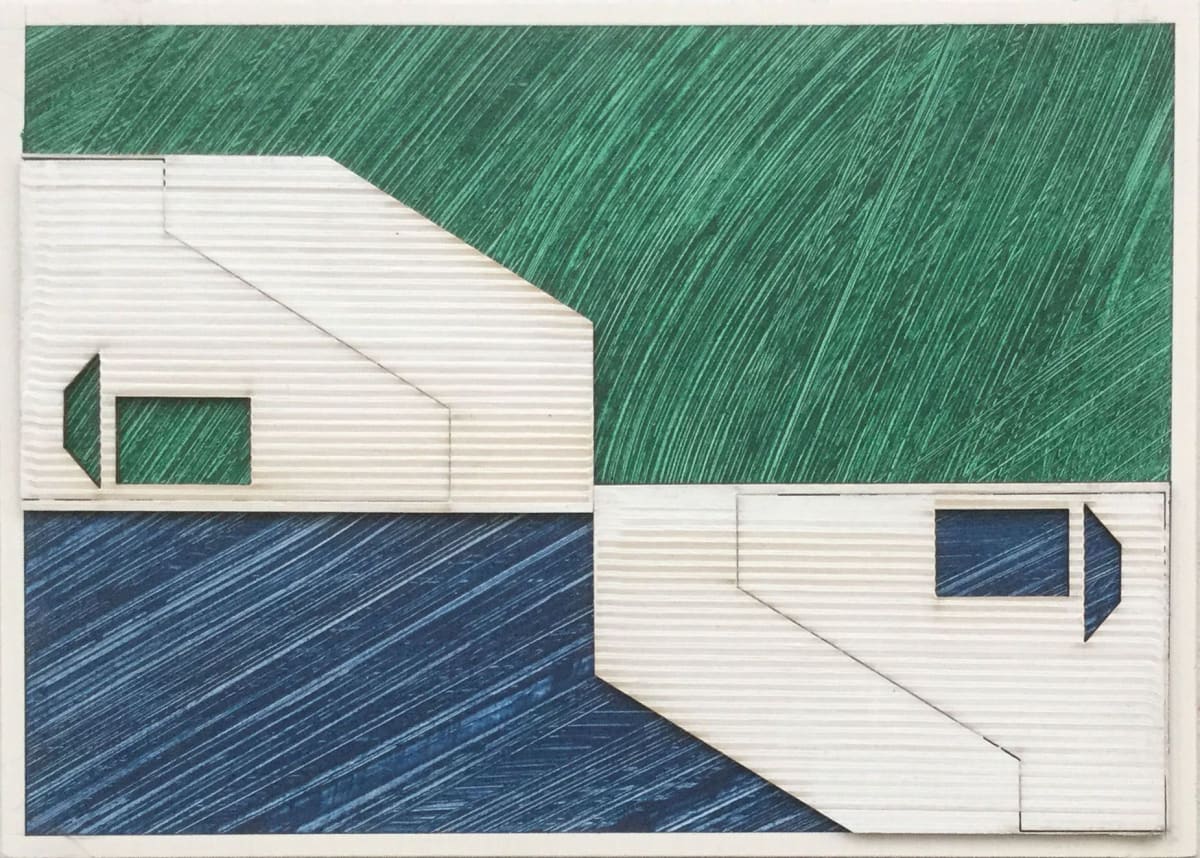 V-16.VI.18 (oblique reflection) by Vincent Castagnacci 