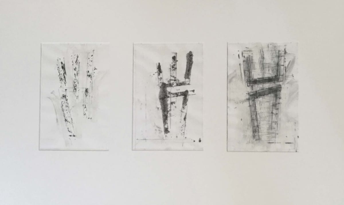 Three pieces: 3.VIII.00, 4.VIII.00, 3.VIII.00 by Vincent Castagnacci 