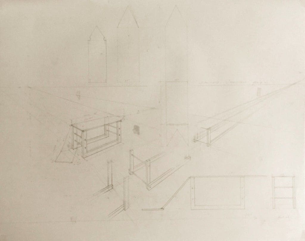 Plan for Sculpture by Vincent Castagnacci 