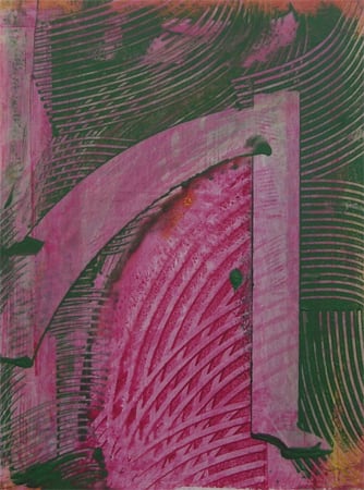 Architonic Series: XII.00 #5 (viridian/magenta) by Vincent Castagnacci 