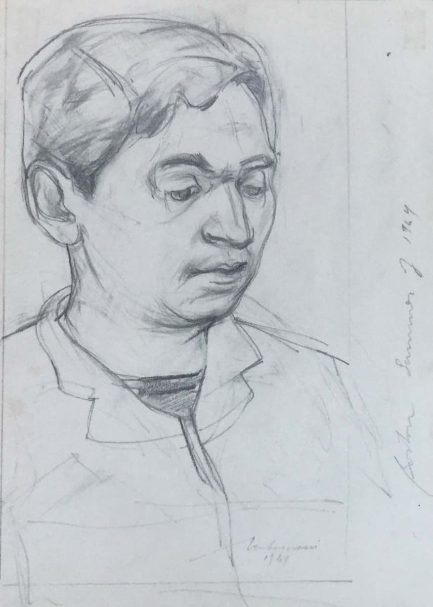 Portrait of Ron Markowicz, Boston, Summer by Vincent Castagnacci 