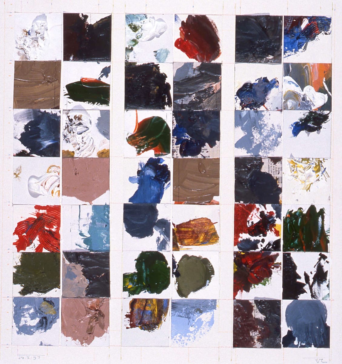 Collage IX: 24.I.97 by Vincent Castagnacci 