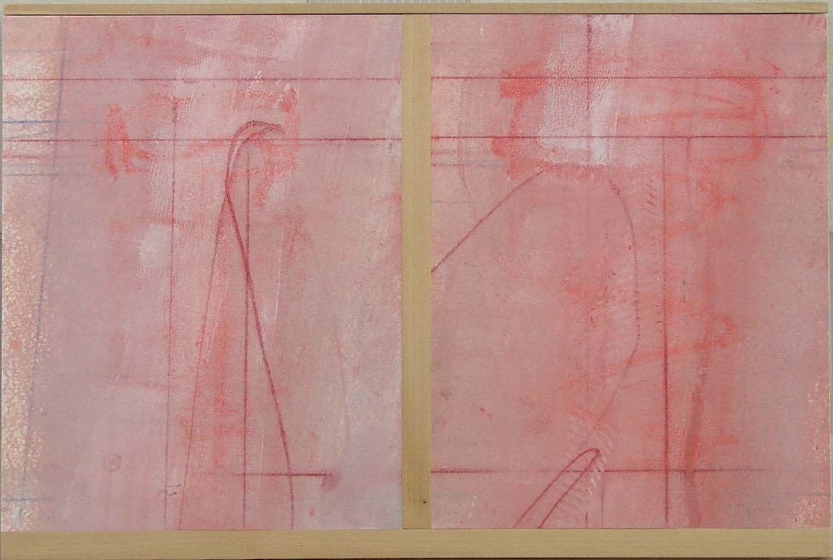 Notes from a quarry: pink/red line by Vincent Castagnacci 