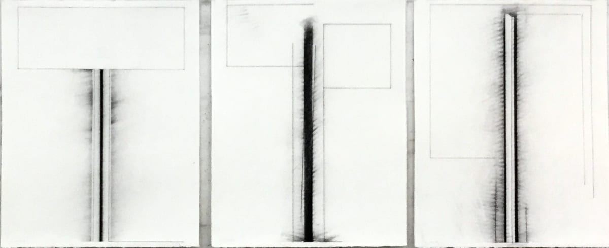 Three Drawings: 31.X-3.XI.18 #1, 3.XI.18 #2, 3-4.XI.18 #3 by Vincent Castagnacci 