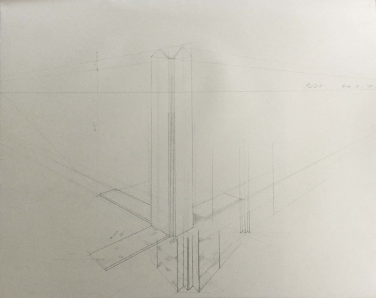 Plan for Sculpture by Vincent Castagnacci 