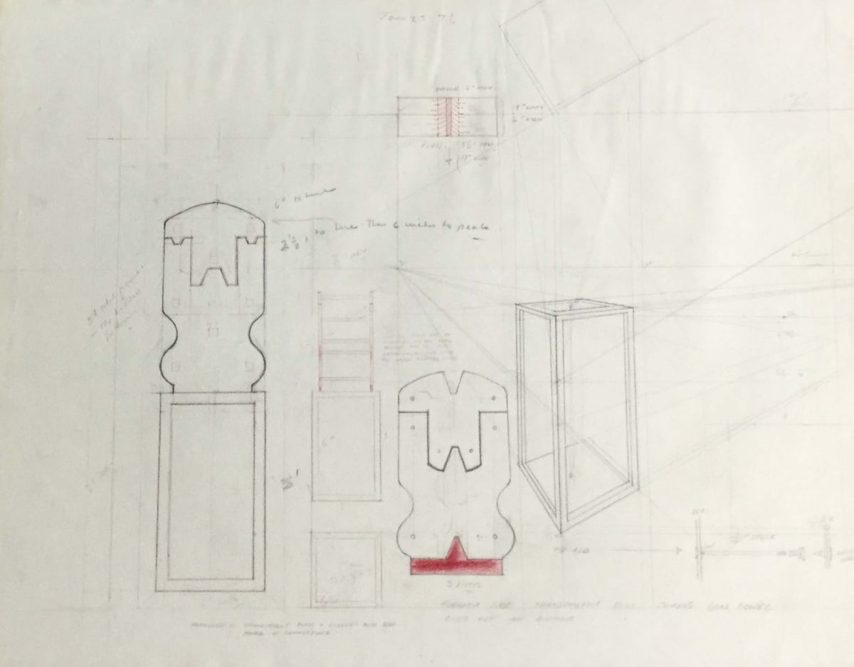 Plan for Sculpture by Vincent Castagnacci 