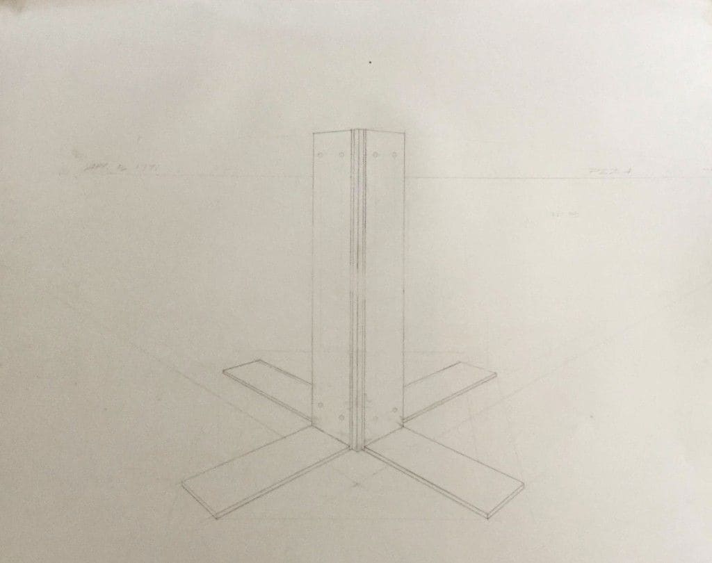 Plan for Sculpture by Vincent Castagnacci 