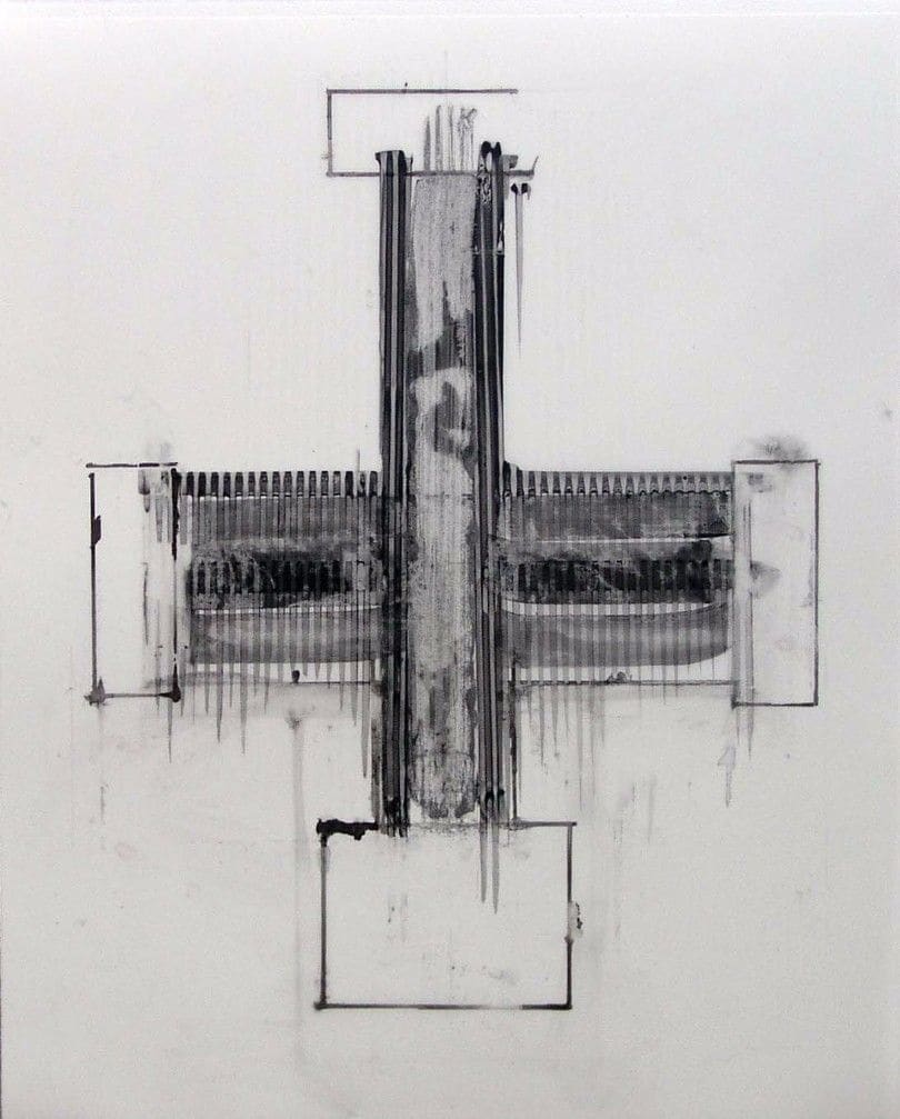 Book II, No. 57: #2, 24.X.00 Four Corners Variations Series by Vincent Castagnacci 