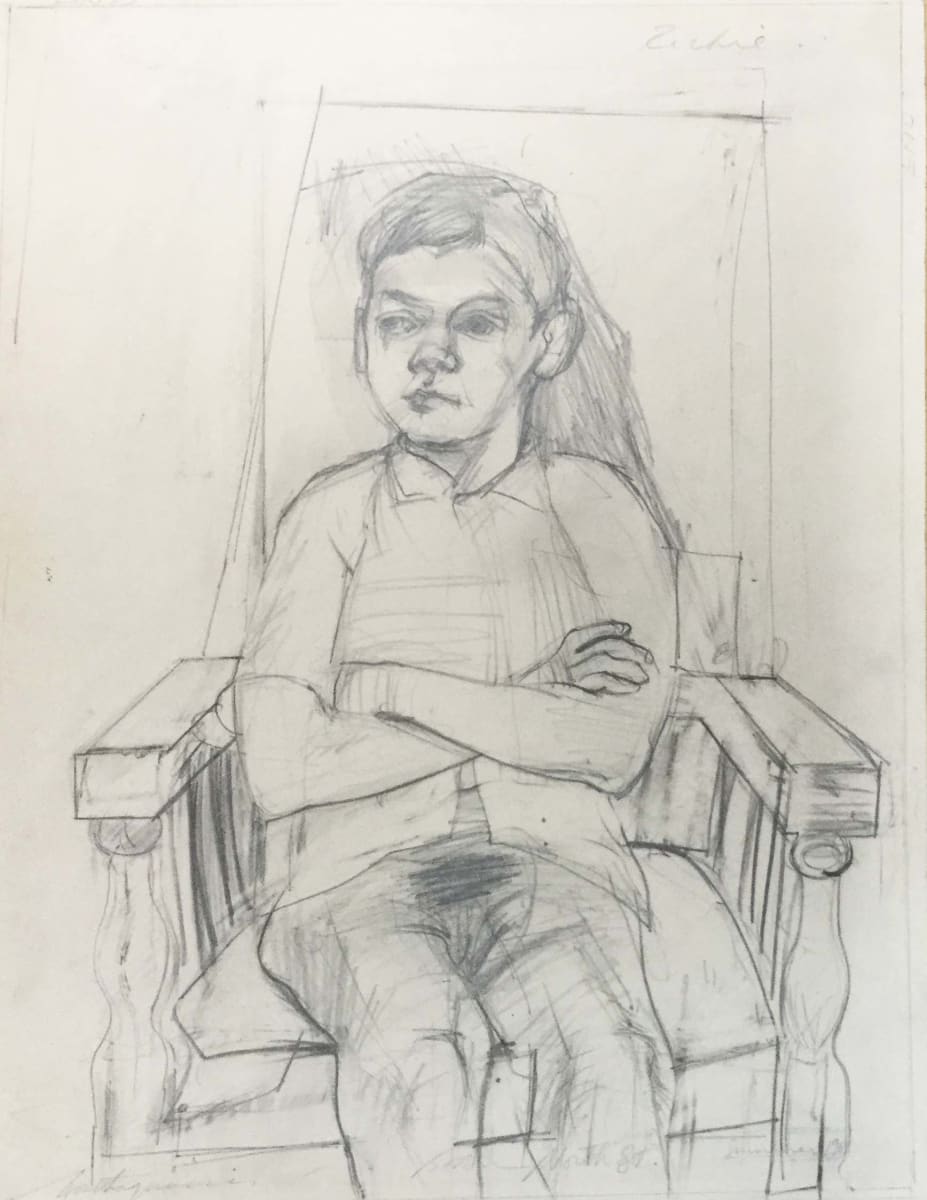 Portrait of Richie, Boston, Summer by Vincent Castagnacci 