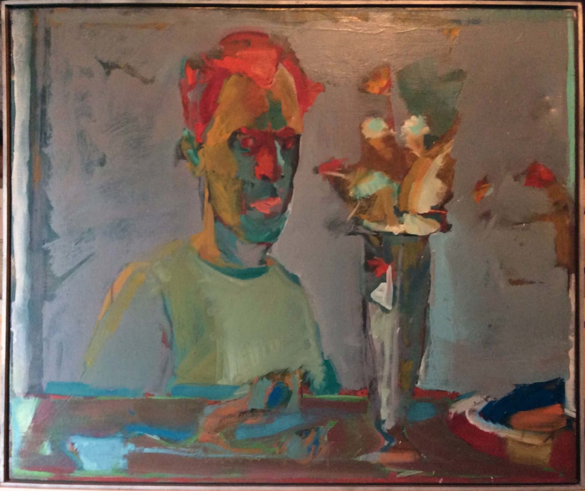 Self-Portrait, 142 Orange Street, New Haven by Vincent Castagnacci 