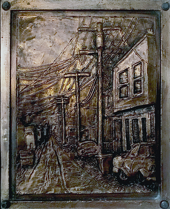 Alley No1. --Gold Leaf Casting by Duke Windsor 