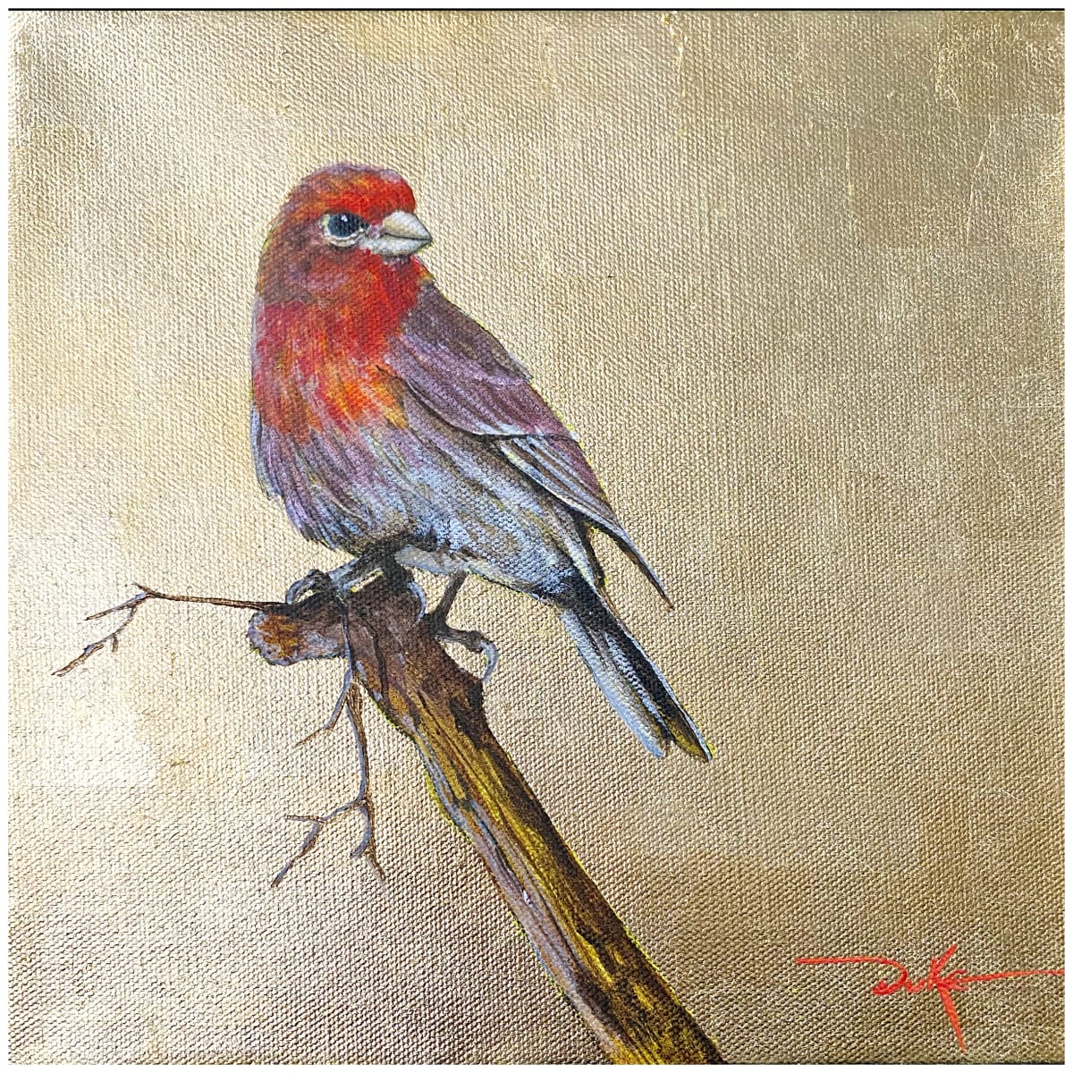 Purple Goldfinch by Duke Windsor 