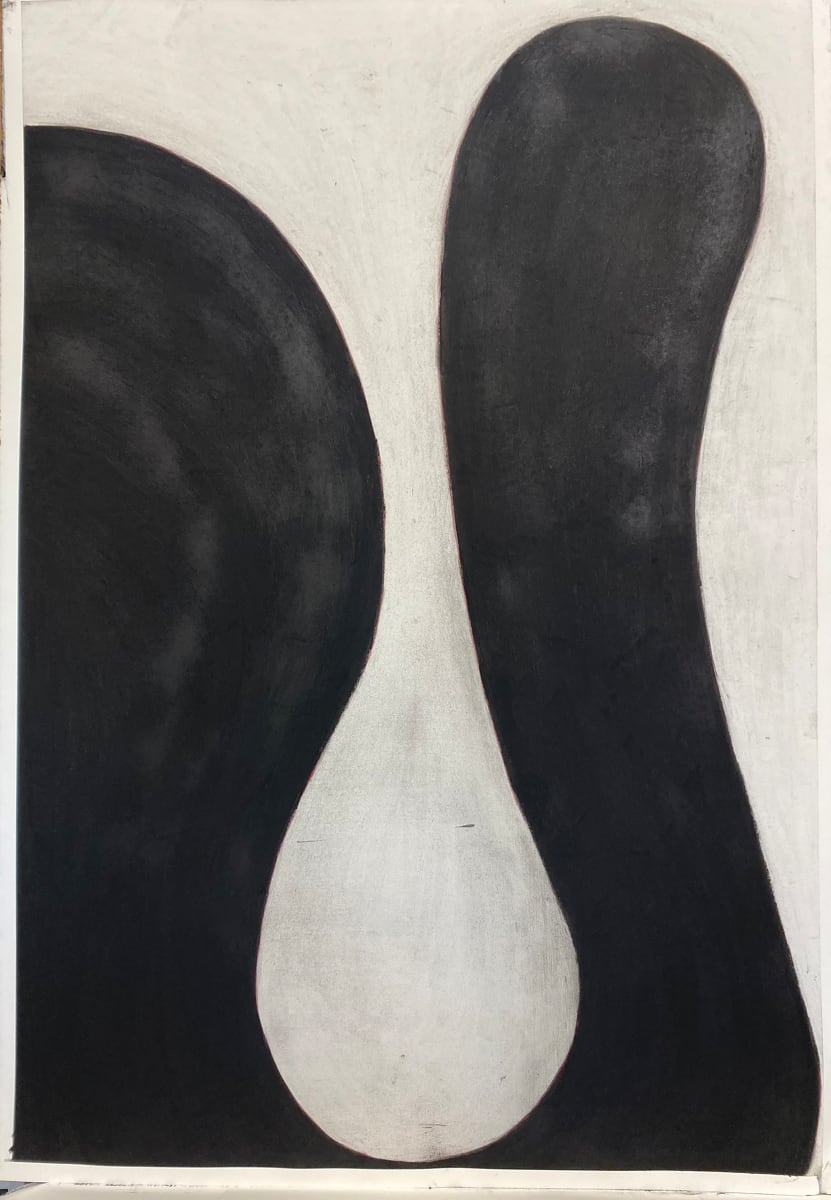 Untitled (Fluid) by Tauna M Cole Dorn  Image: Untitled(Fluid) 40" x 30", Charcoal 2022