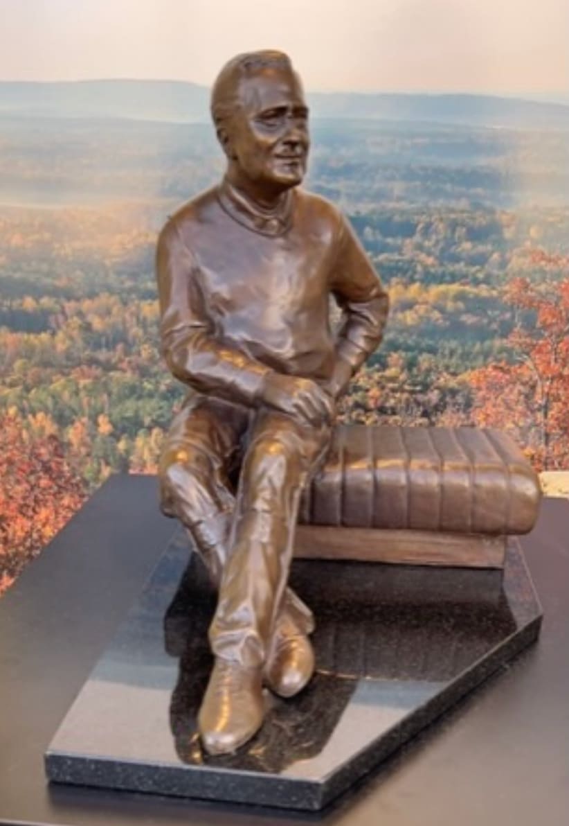 President Franklin D. Roosevelt of Dowdell’s Knob in Roosevelt State Park, Warm Springs GA by Martin Dawe 