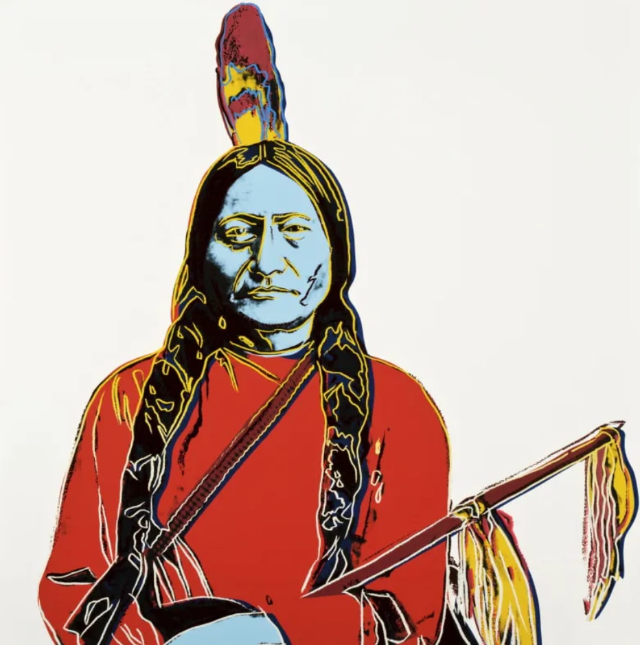 Sitting Bull by Andy Warhol 