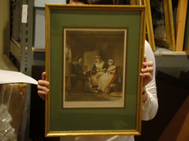 Laetitia with her parents (Domestic Happiness) 