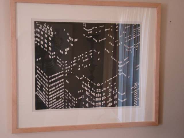 Nightscape Woodcut by Yvonne Jacquette, Image 1.