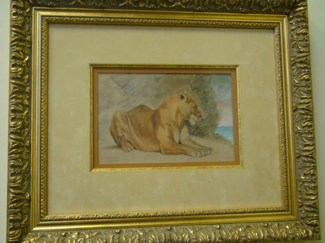 Study of a Lioness by Eugene Delacroix 
