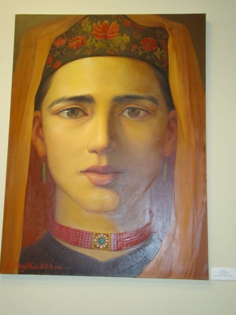 Girl in Flowered Hat 