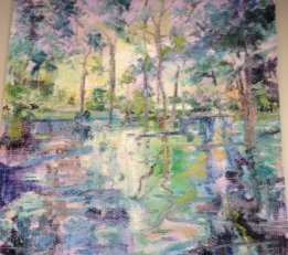 Dawn on the Teche by Hunt Slonem, Image 1.