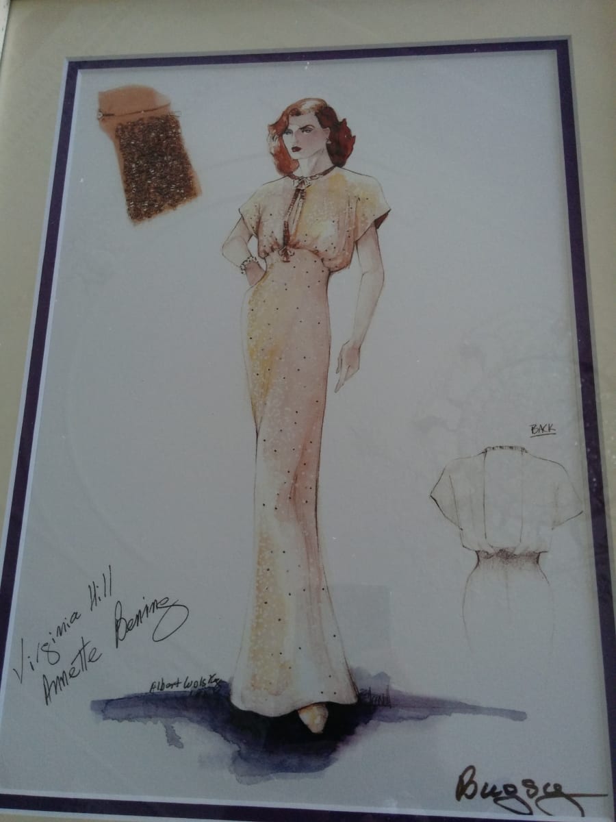 Costume Design for Annette Bening as 'Virginia Hill', Bugsy by Albert Wolsky 