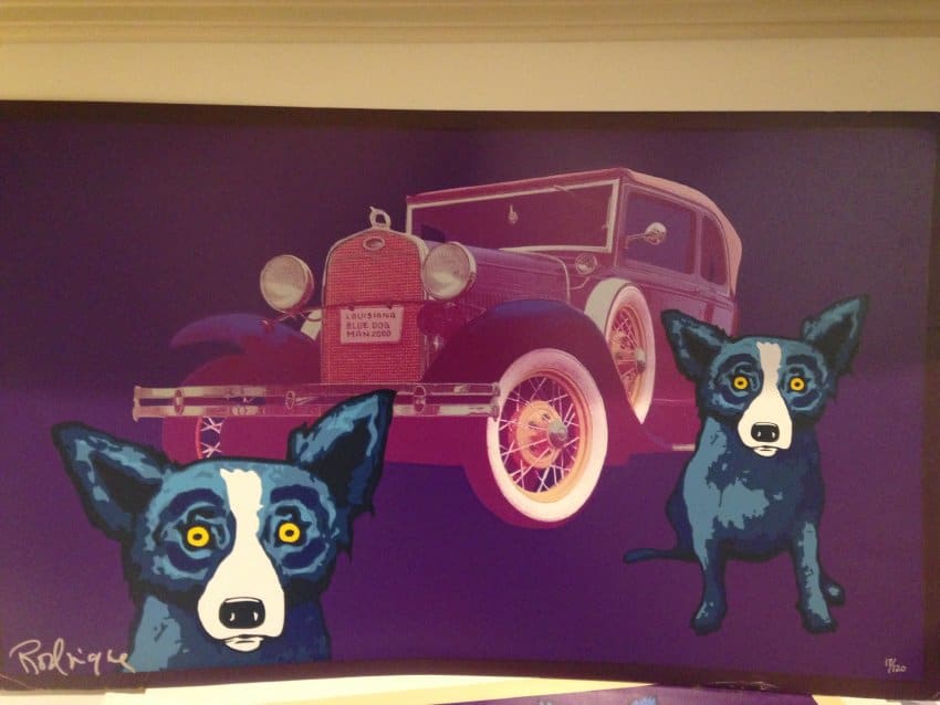 Louisiana Blue Dog Man by George Rodrigue 