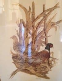 Ring Necked Pheasants by Bill Wesling 