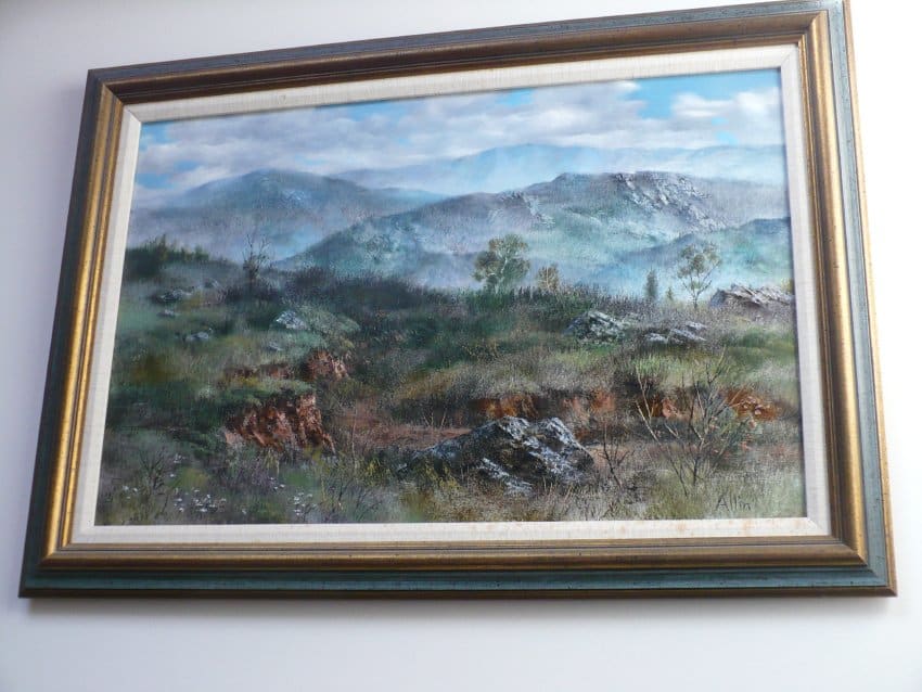 Mountain Scene by Warren Allin 
