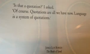 Quoted by Joseph Kosuth 