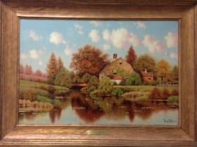 Ducks on the Pond by George Drew 