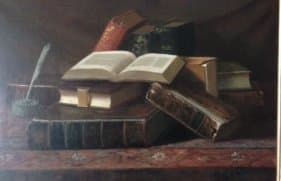 Still Life with Books and Quill, Image 1.
