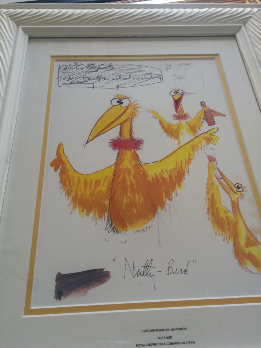 Costume Design for Nutty Bird, Royal Crown Cola Commercial by Jim Henson 