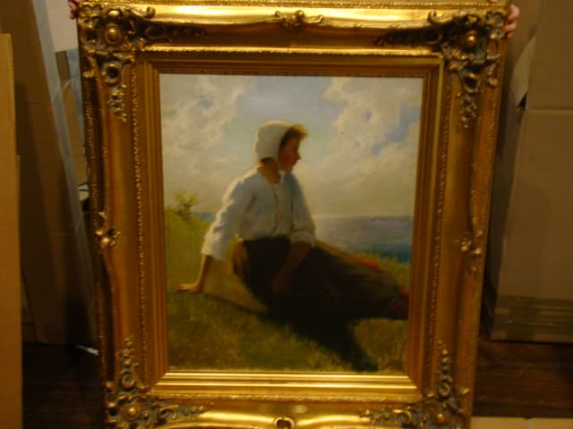 Waiting by George Ames Aldrich 