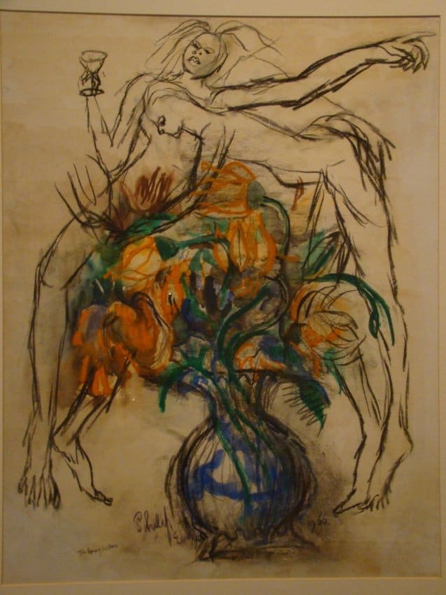 The Honeysuckers
Valentino and Unidentified Woman, 8/1975 by Philip Evergood 