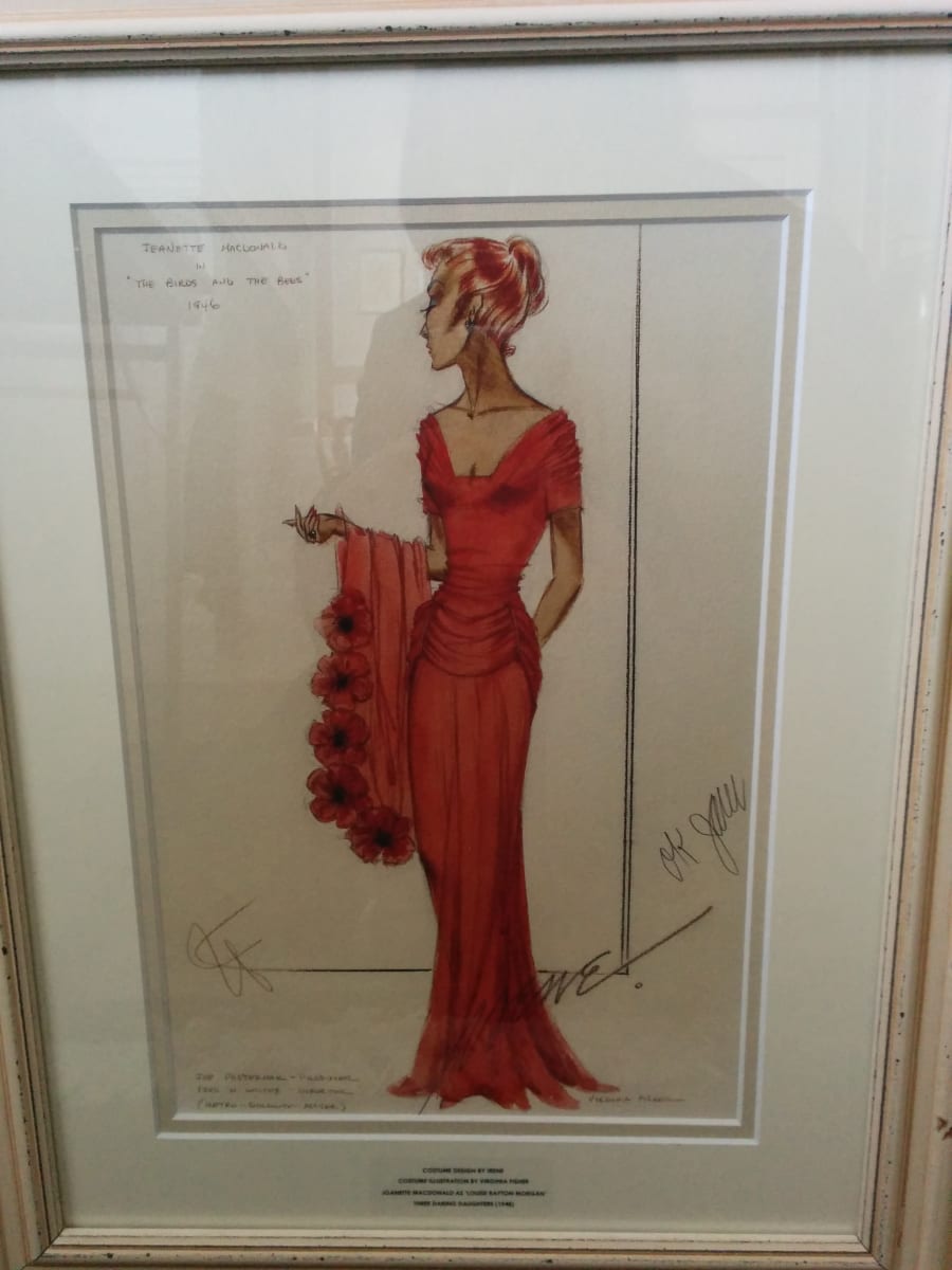 Costume Design for Joanette MacDonald as 'Louise Rayton Morgan', Three Daring Daughters 