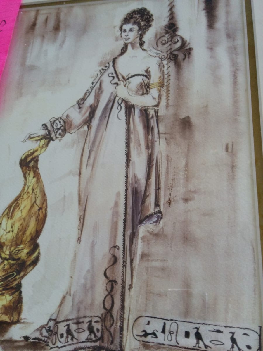 Costume Design for Elizabeth Taylor as 'Cleopatra', Cleopatra by Irene Sharaff 