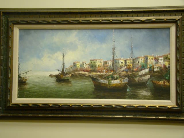 Mediterranean Port Scene by Paraselli 