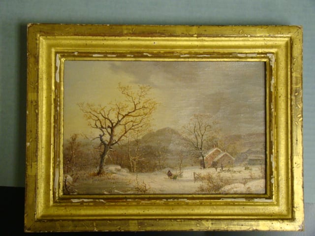 Winter Scene / A Sleigh in the Snow 