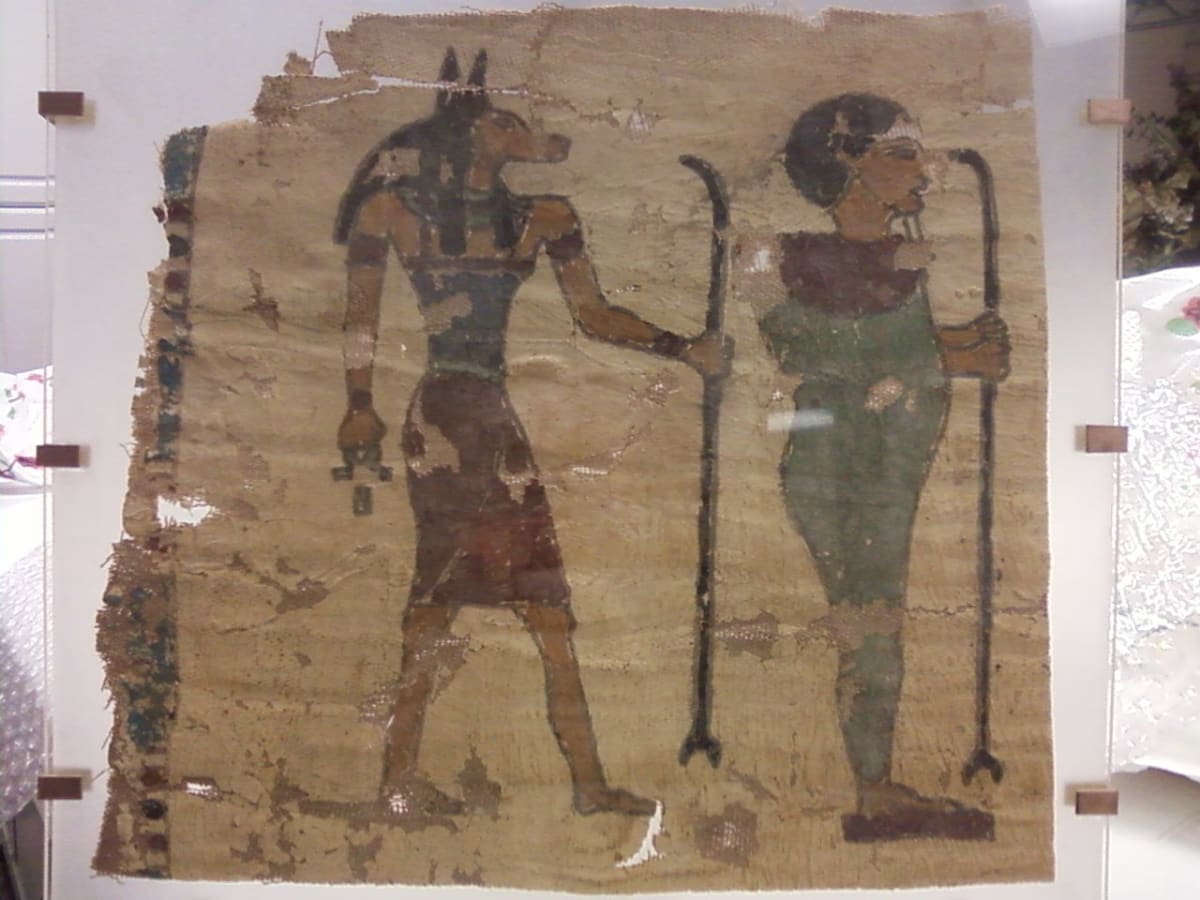 Cartonnage Fragment from Mummy Breast Plate by Maker Unknown 