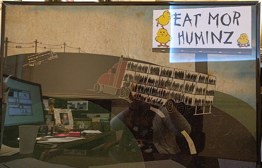 Eat Mor Huminz by Caylene Jackson, Image 1.