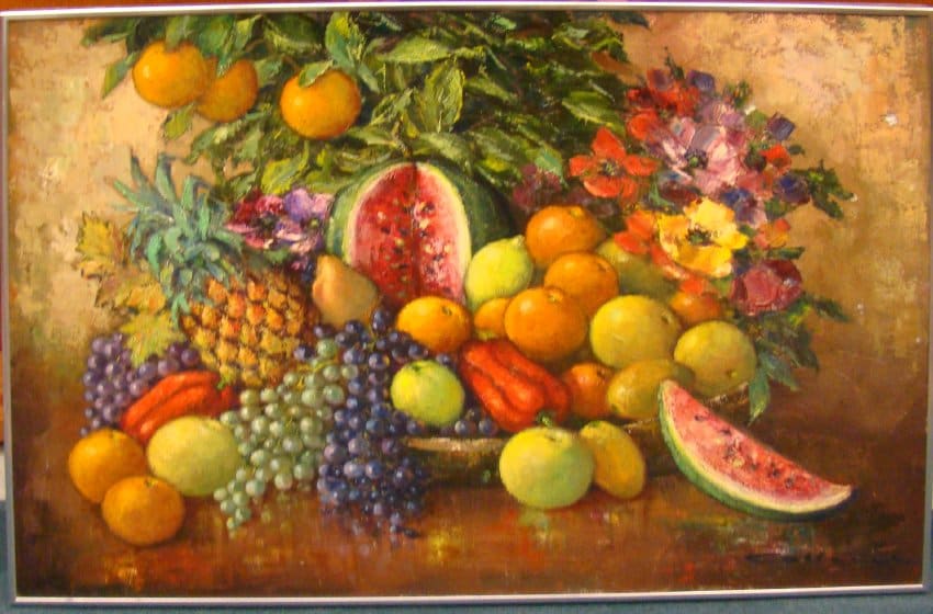 Untitled (Fruit and Flowers) by Edward Callam 